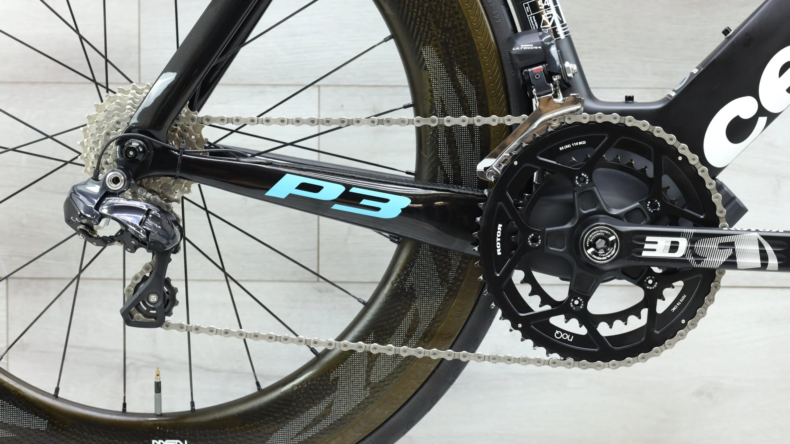 2017 Cervelo P3 Ultegra Di2 Triathlon Bike - 54cm - Image 4