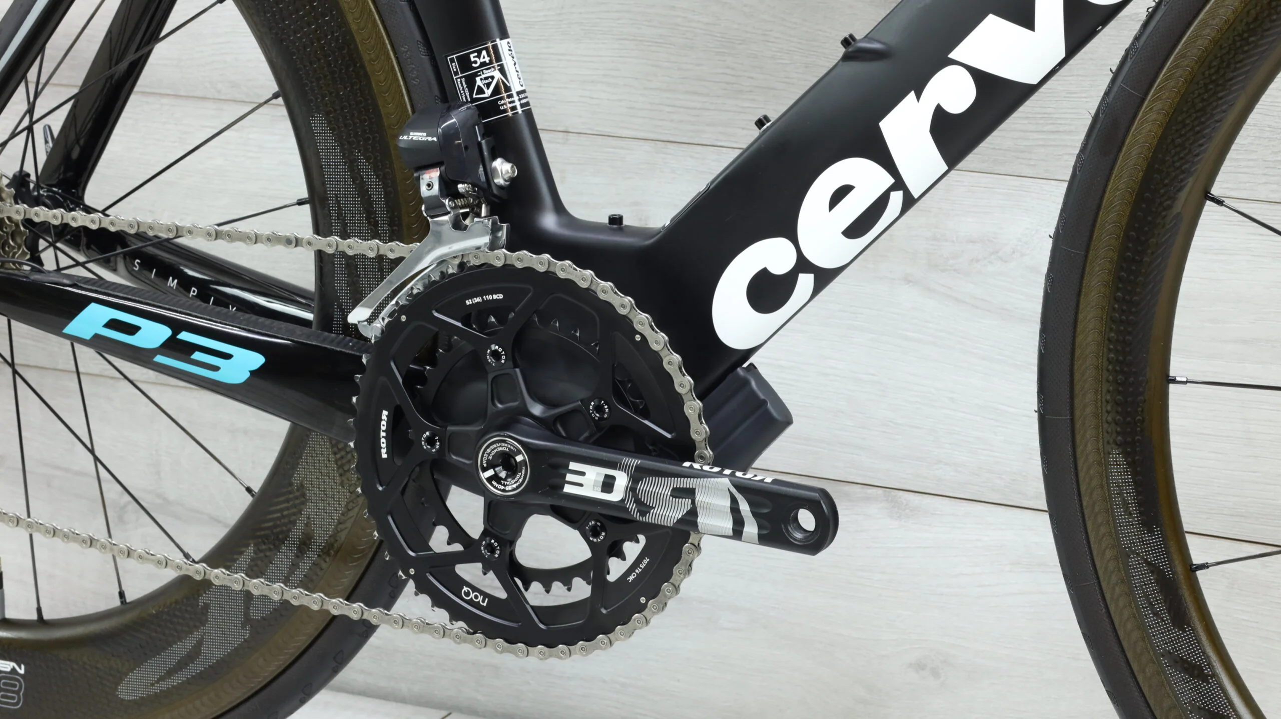 2017 Cervelo P3 Ultegra Di2 Triathlon Bike - 54cm - Image 5