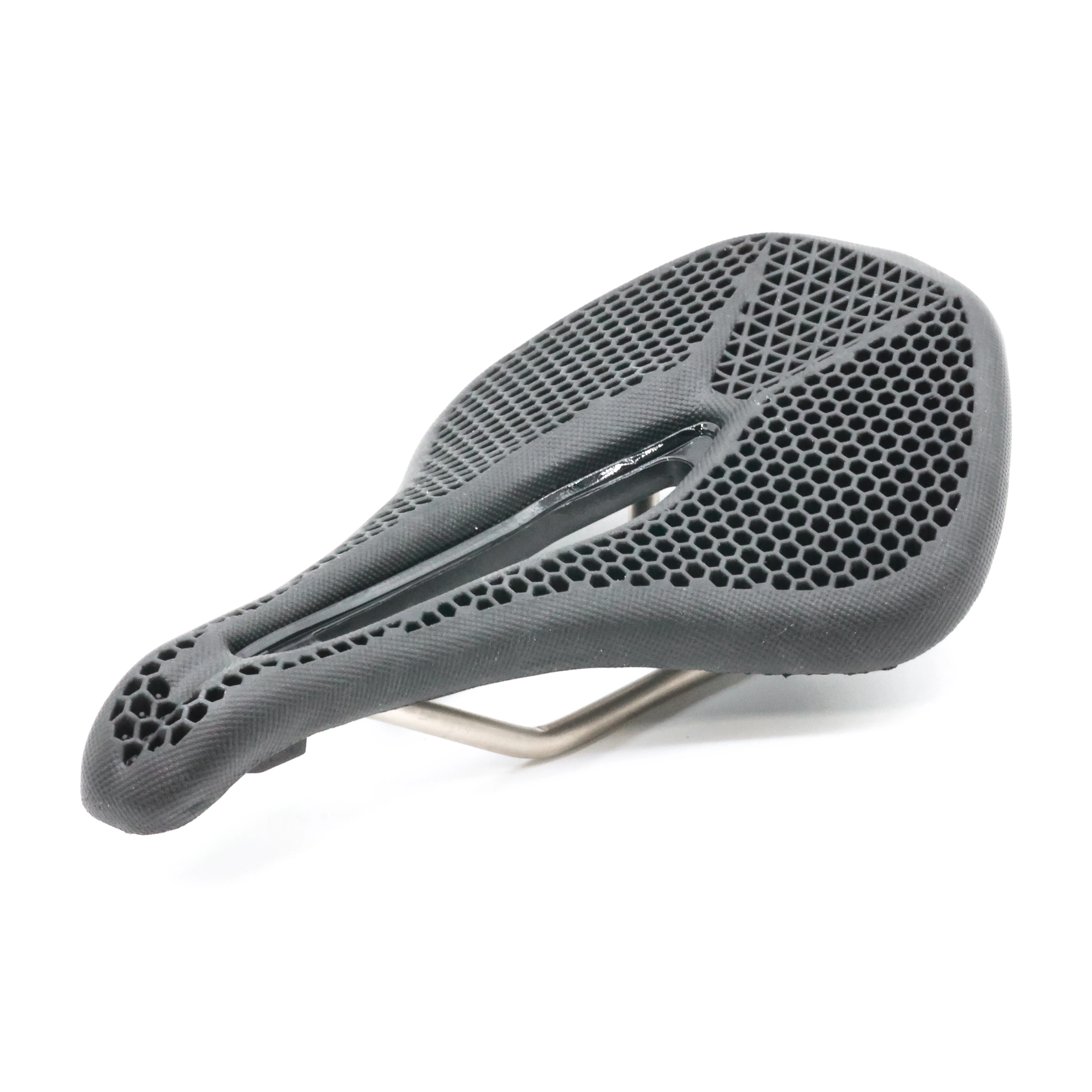 3D Printed Honeycomb Ergonomic Road MTB Bike Saddle - 150mm - Image 2