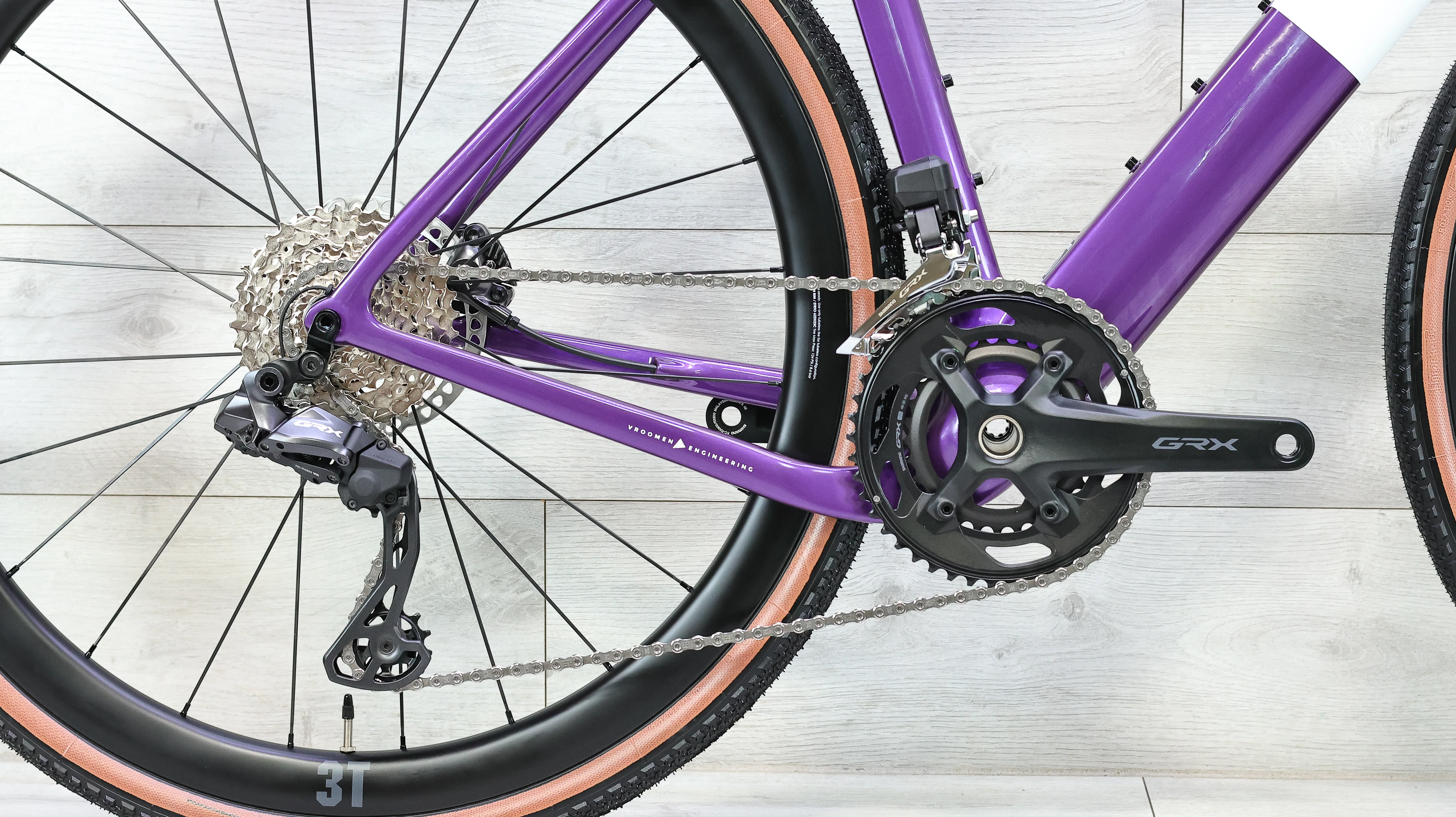 3T Exploro Primo GRX Di2 Grape Gravel Bike - 2026, Medium - Image 5