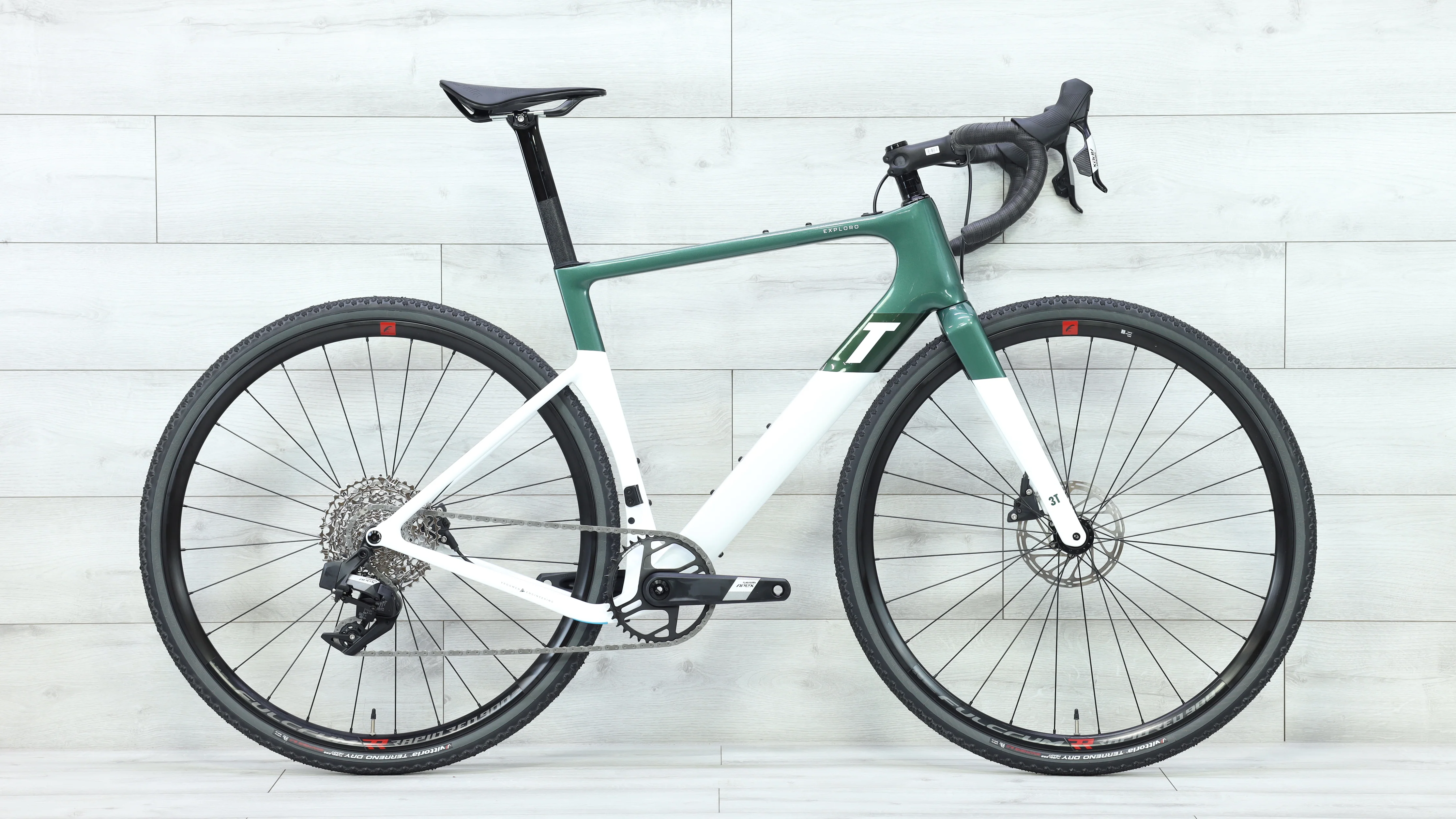 3T Exploro Racemax Apex XPLR AXS 1X12 700c Gravel Bike Red/White & Emerald/White - Image 2