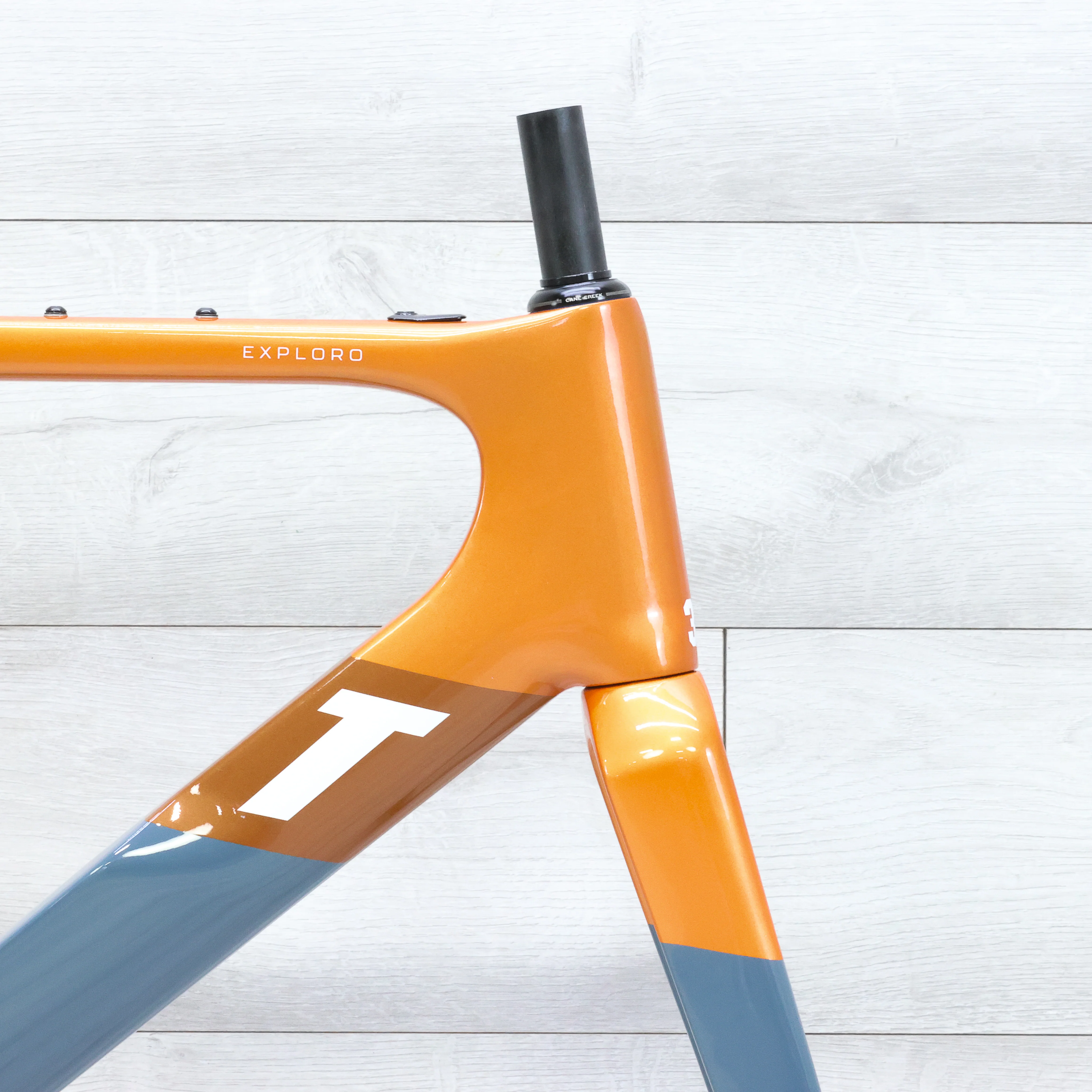 3T Exploro Racemax Gravel Bike Frameset Orange/Grey - 2023, 54cm - Image 5