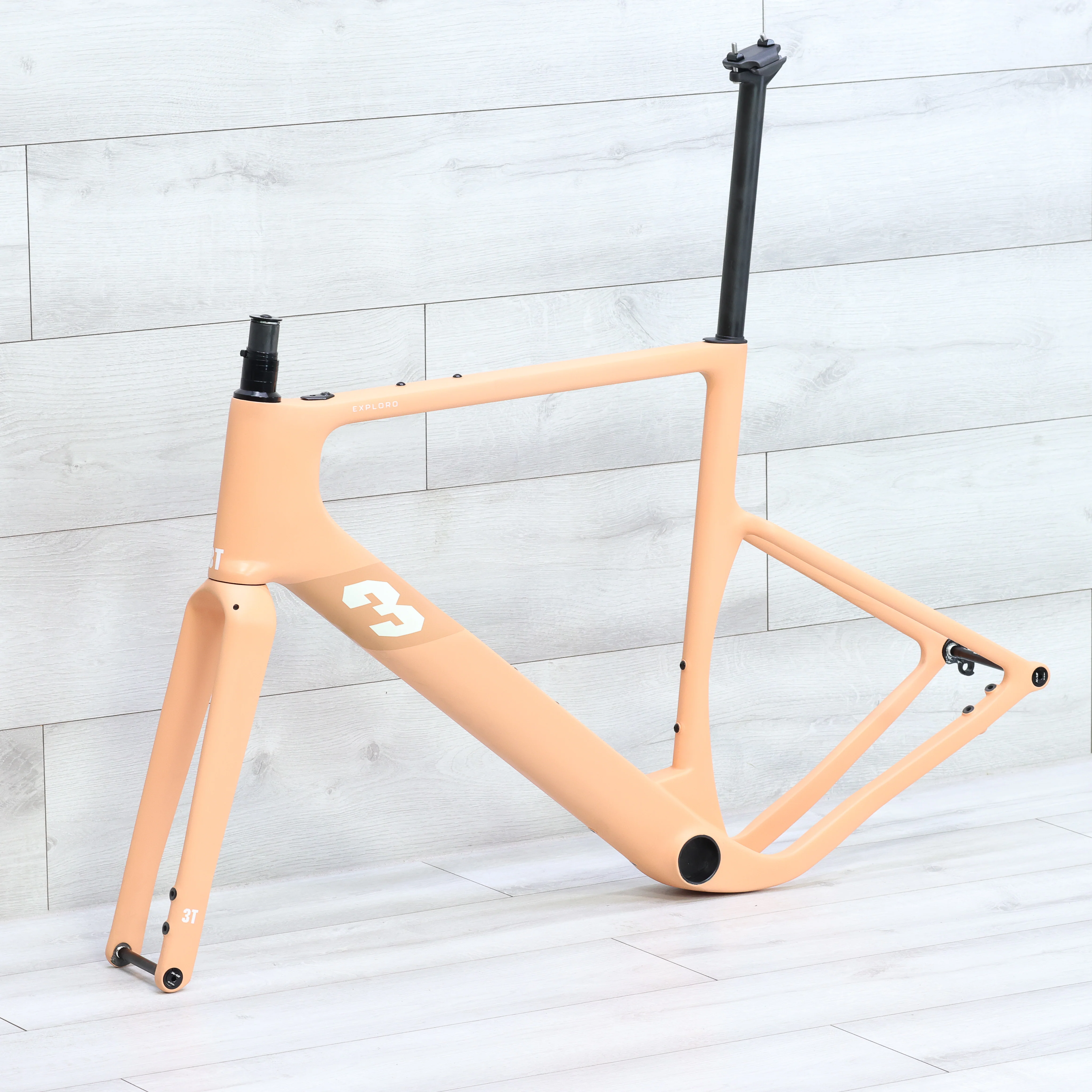 3T Exploro Ultra Gravel Bike Frameset Terracotta - 56cm - Image 4