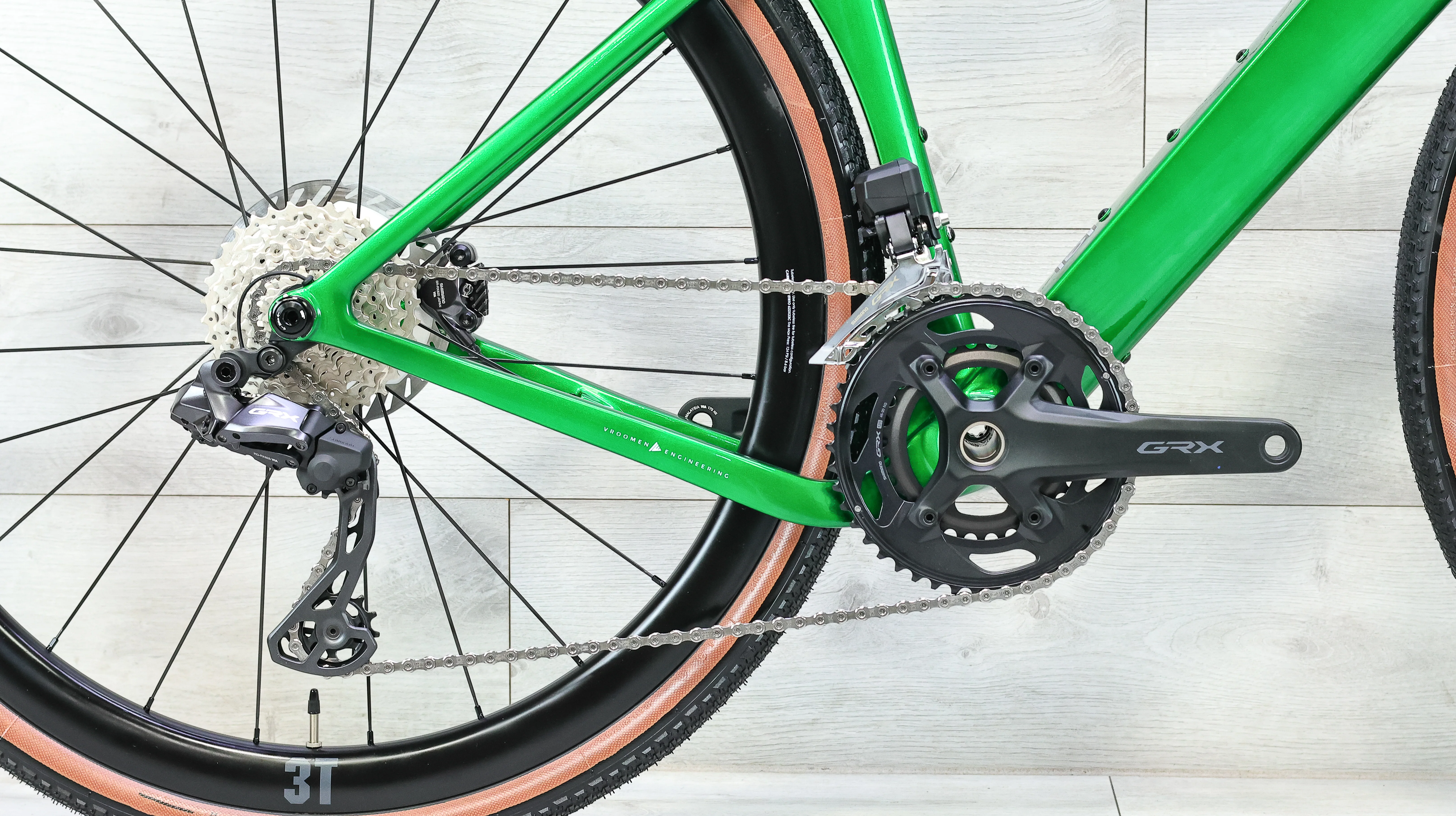 3T Racemax Italia GRX Di2 Verde Gravel Bike - 2025, Large - Image 5