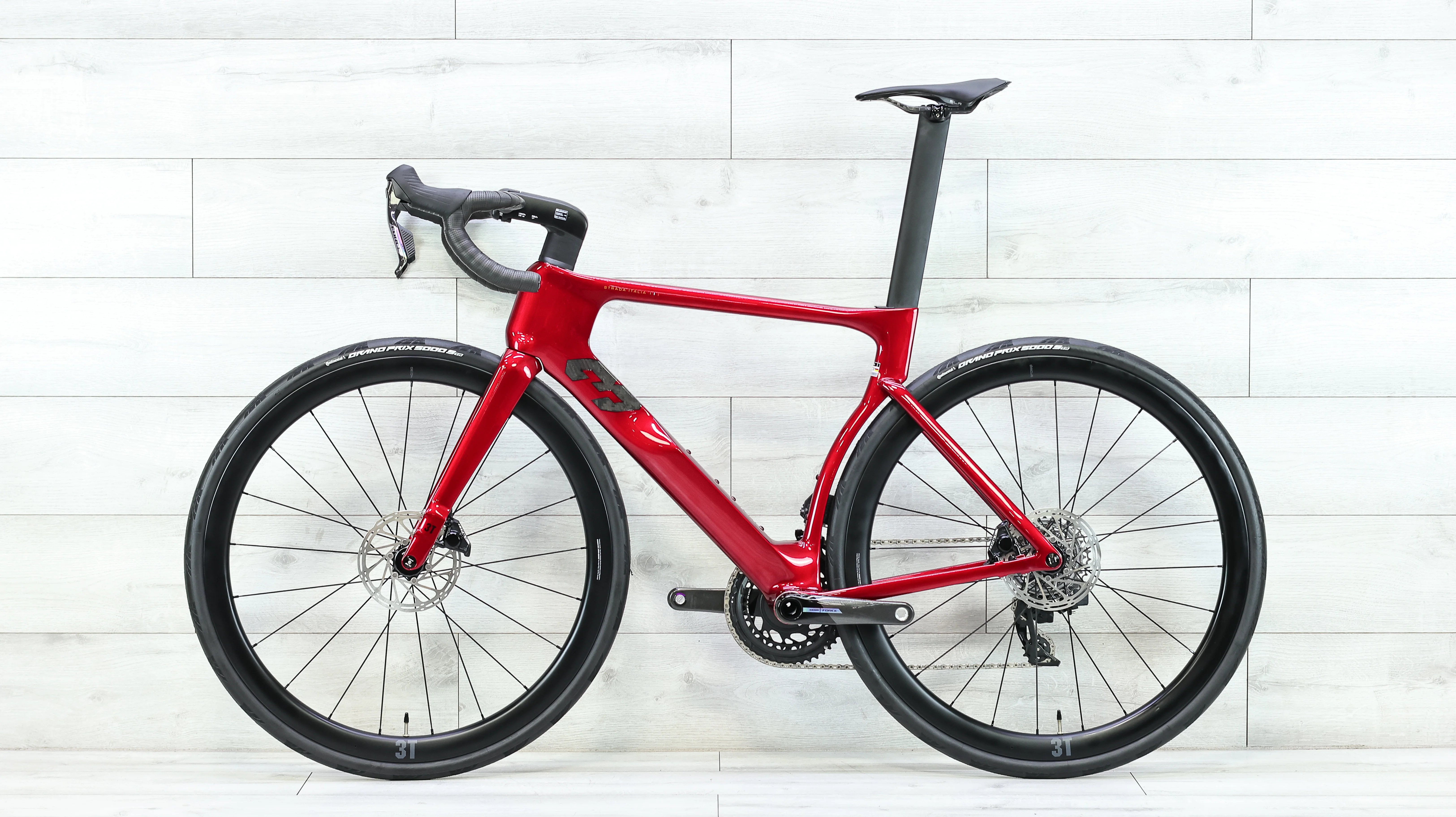 3T Strada Italia Force AXS Rosso Road Bike - 2026, Small - Image 2