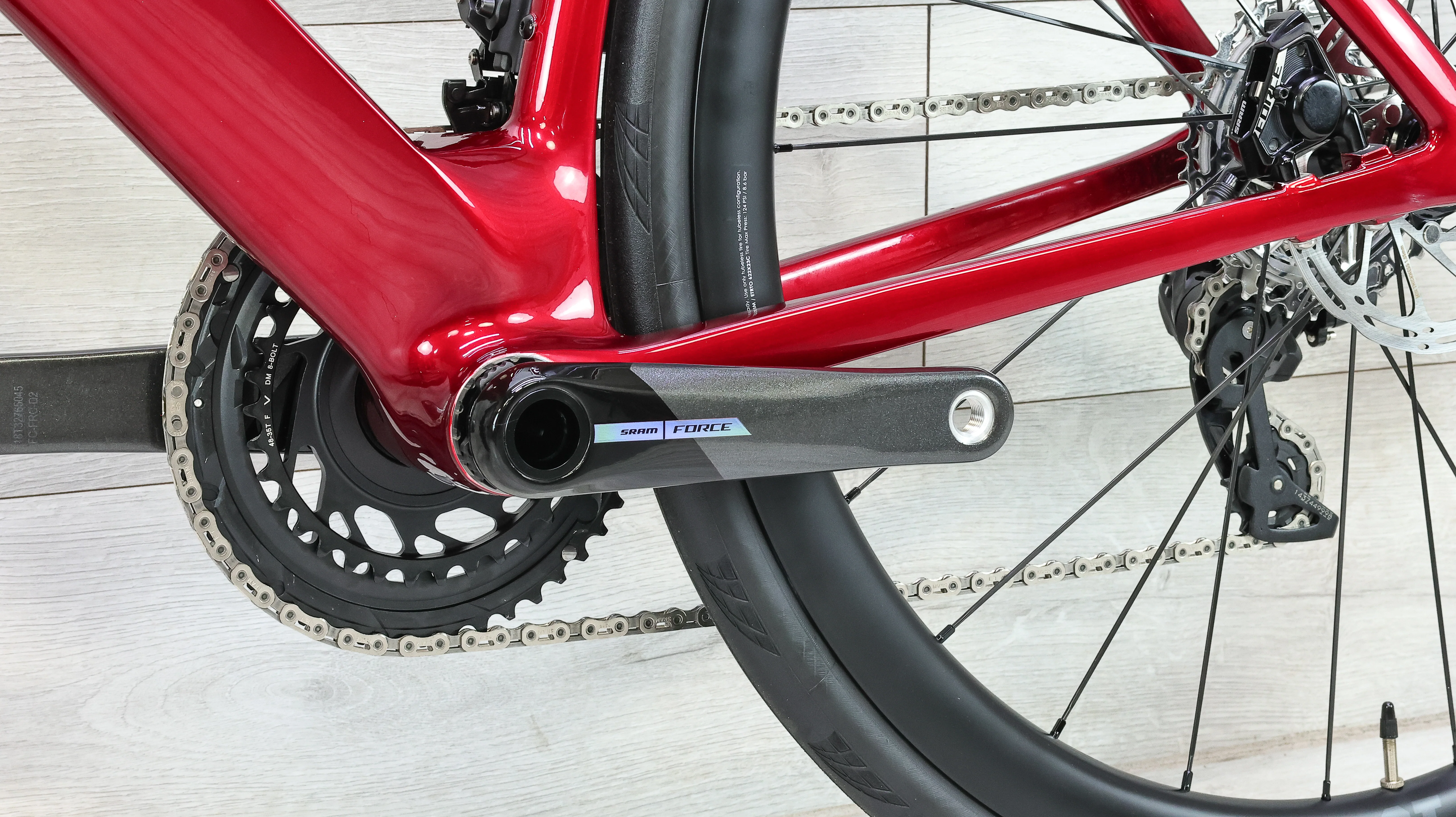 3T Strada Italia Force AXS Rosso Road Bike - 2026, Small - Image 7