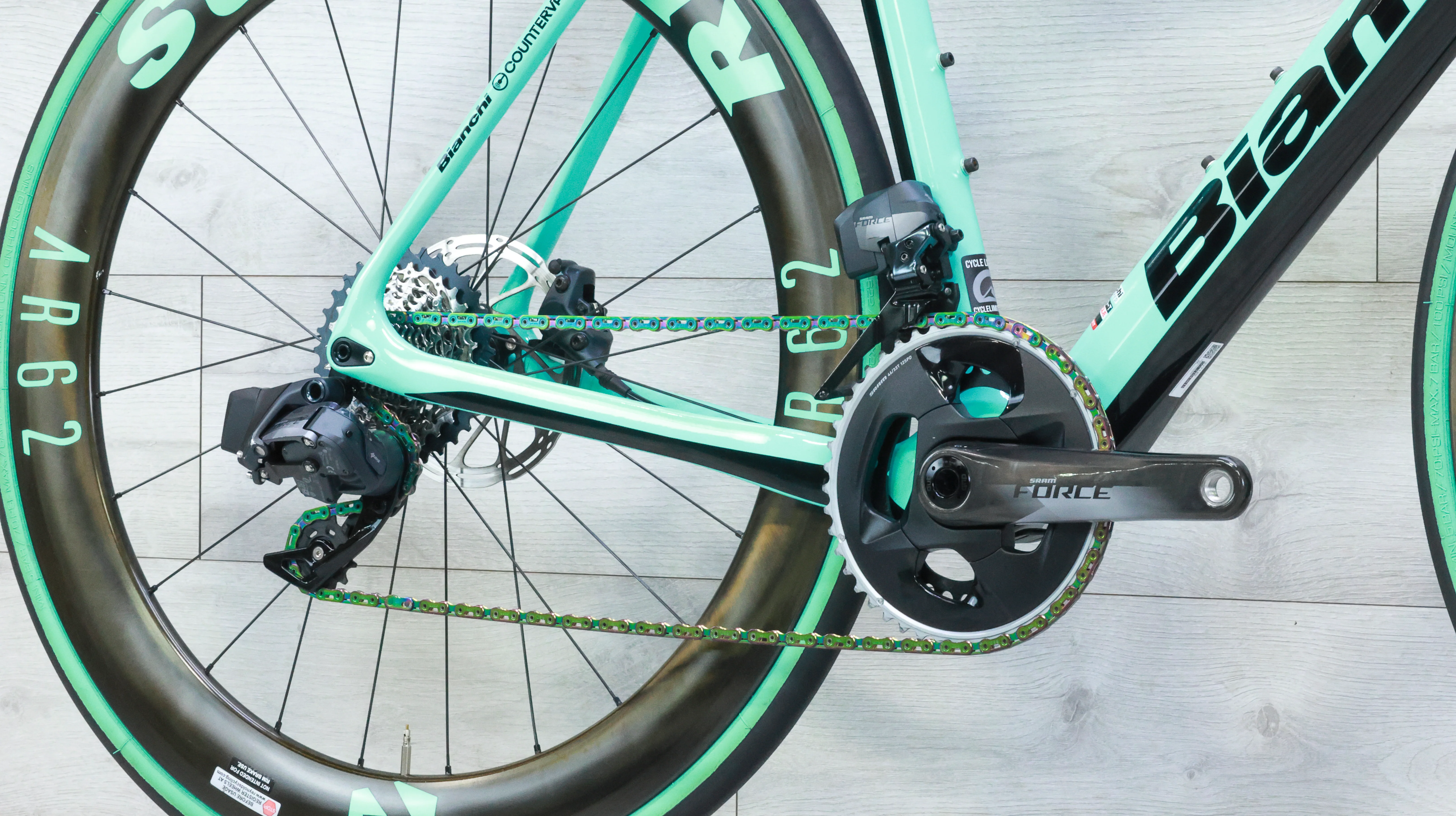 Bianchi Infinito CV Force eTap AXS Road Bike - 2021, 57cm - Image 5