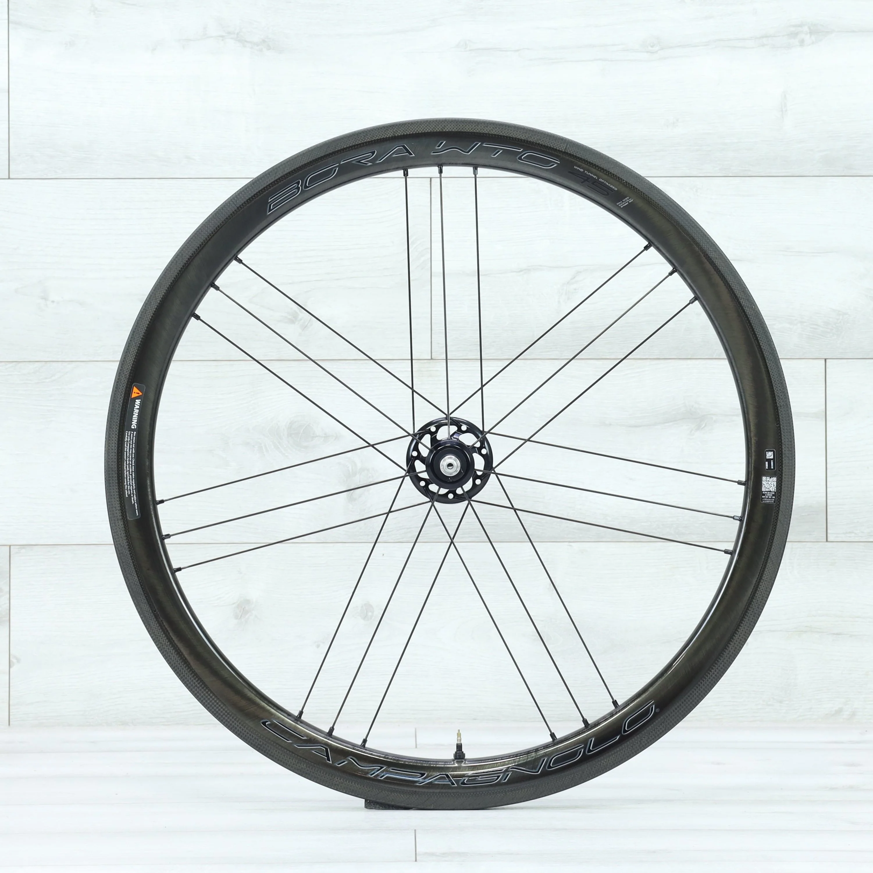 Campagnolo Bora WTO 45 Carbon Tubeless Clincher Shimano HG Rim Road Bike Wheelset - Image 6