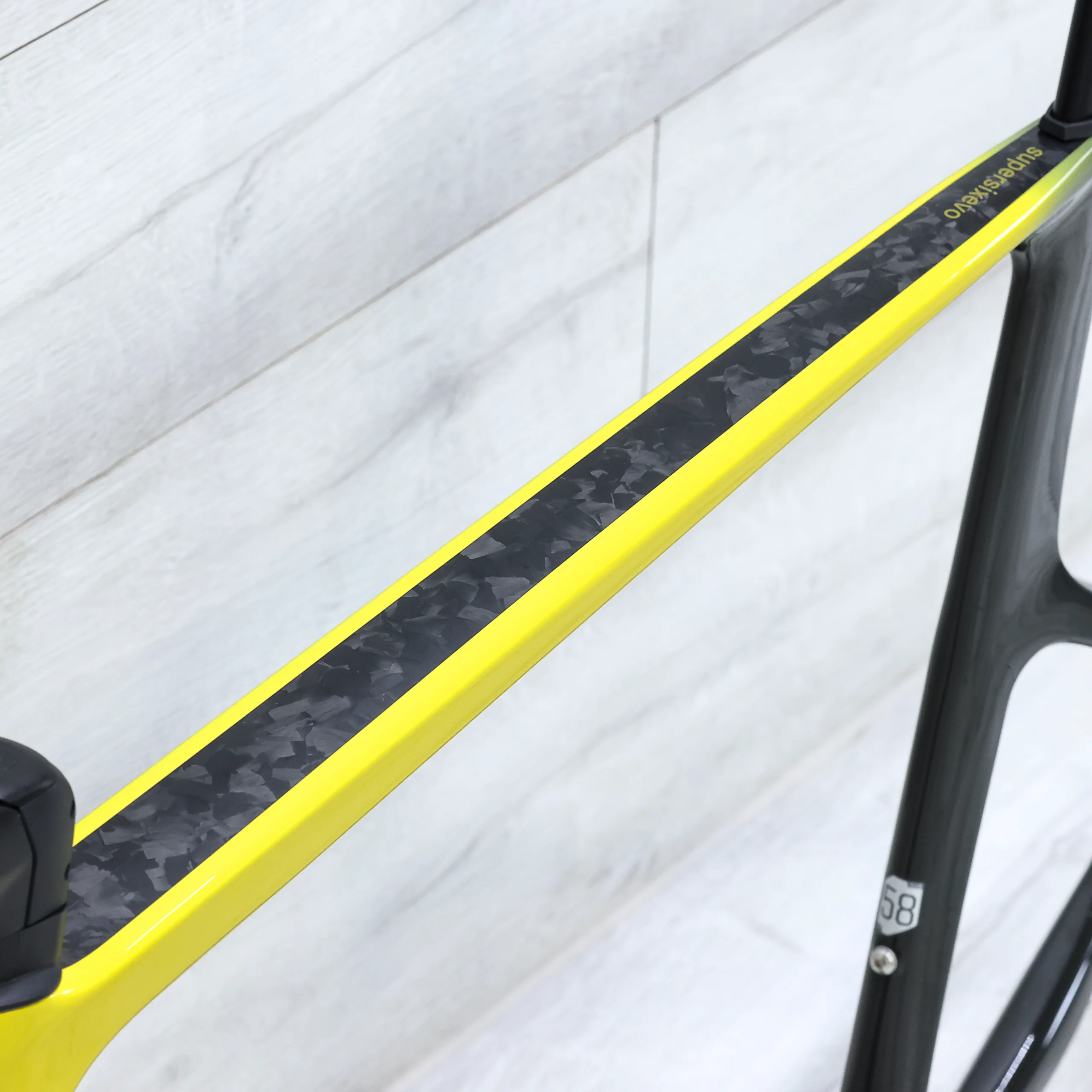 Cannondale SuperSix Evo High Mod Road Bike 700c Laguna Yellow Frameset - 2024, 58cm - Image 7