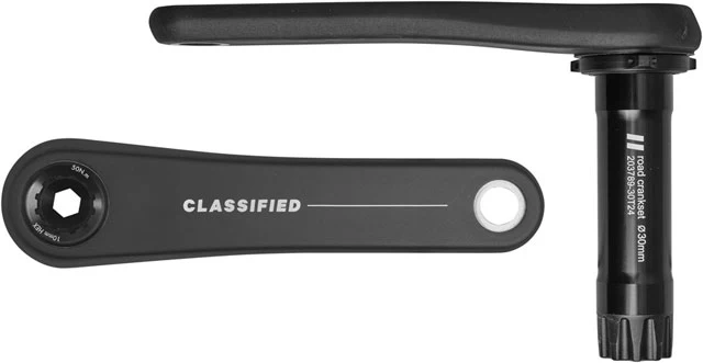 Classified Aero Road Crankset - 170mm, 30mm Spindle, Carbon, Black - Image 2