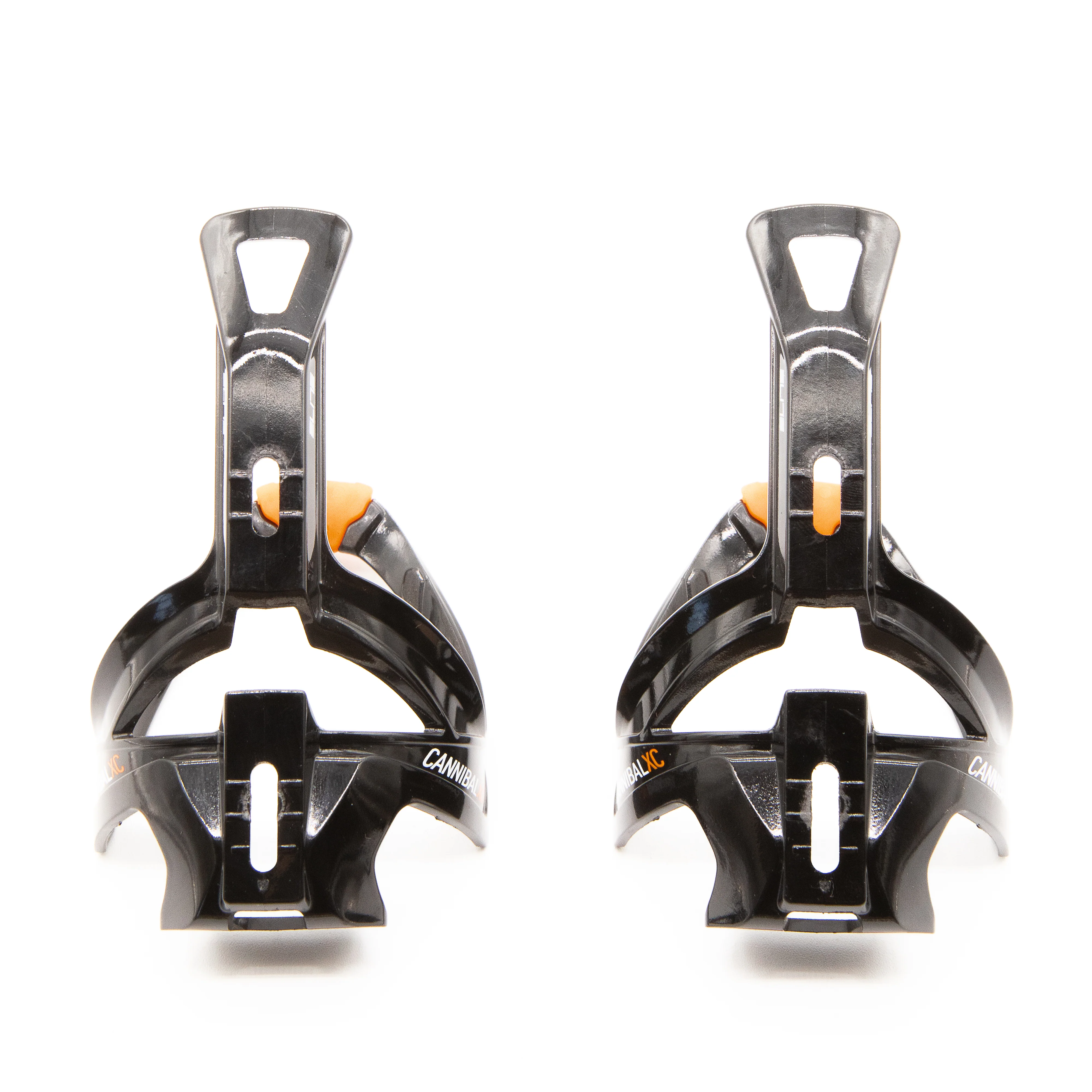 Elite Cannibal Bottle Cages Pair Black/Orange 83g - Image 3
