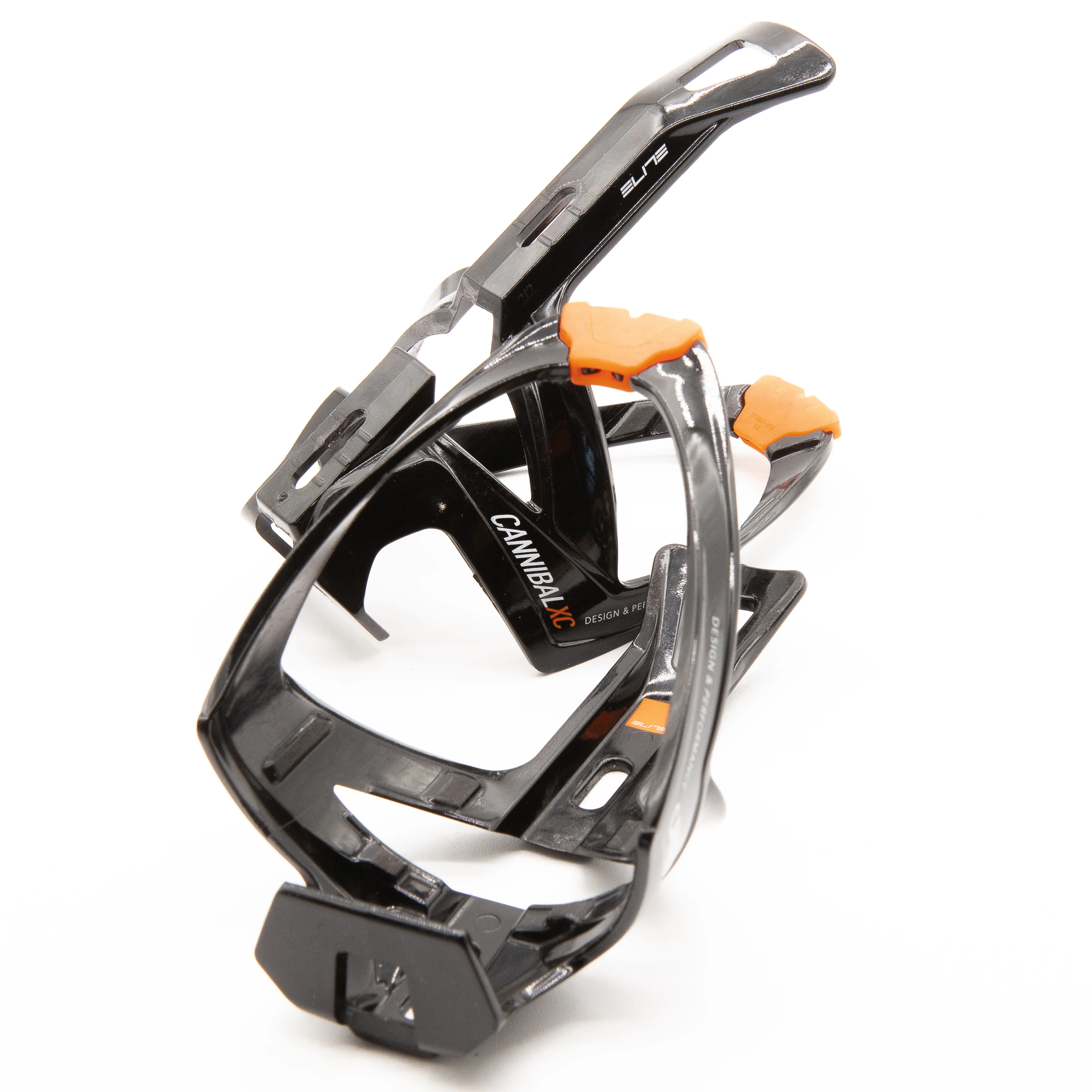 Elite Cannibal Bottle Cages Pair Black/Orange 83g - Image 4