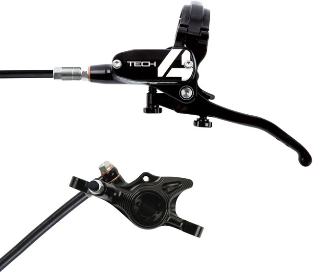 Hope Tech 4 X2 Disc Brake and Lever Set - Hydraulic, Post Mount, Black