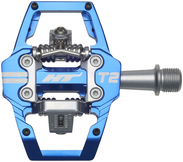 HT Components T2 Pedals - Dual Sided Clipless with Platform, Aluminum, 9/16", Green Camo - Image 6