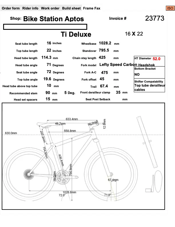 Independent Fabrication Ti Deluxe Mountain Bike - Small - Image 12