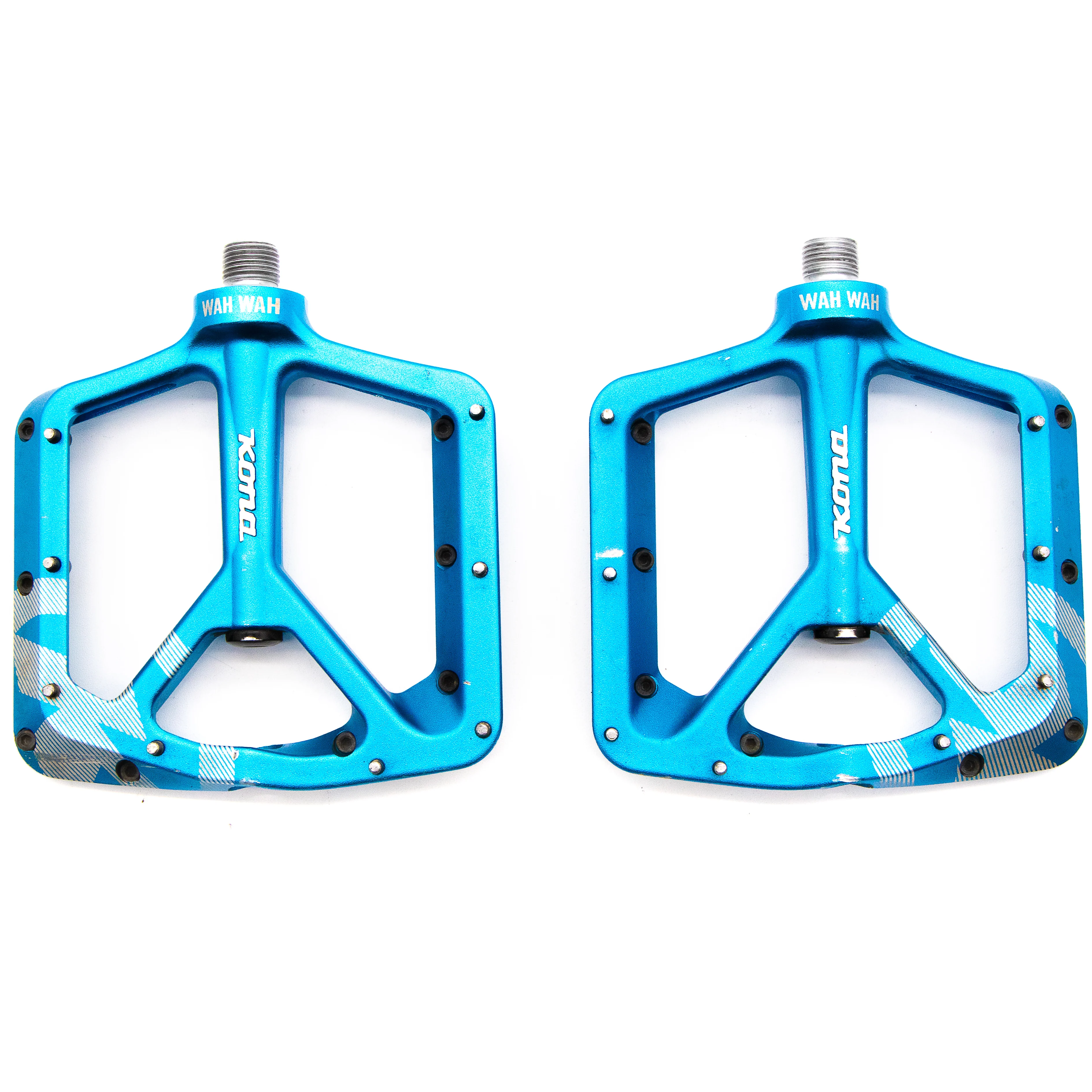 Kona Wah Wah 2 Aluminum Pedals Anodized Blue 435g - Image 5