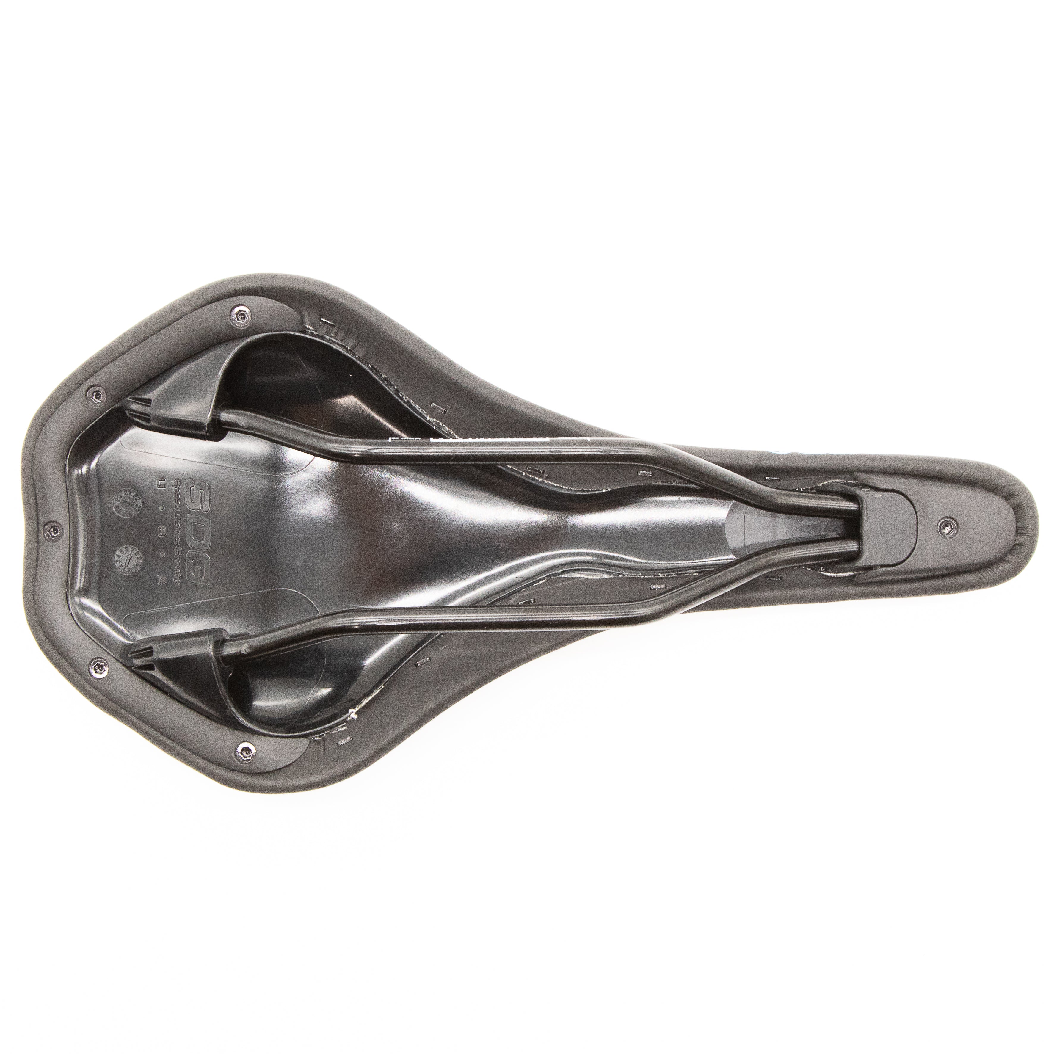 New SDG Duster Black Blue MTB Saddle Steel Rails - Image 7