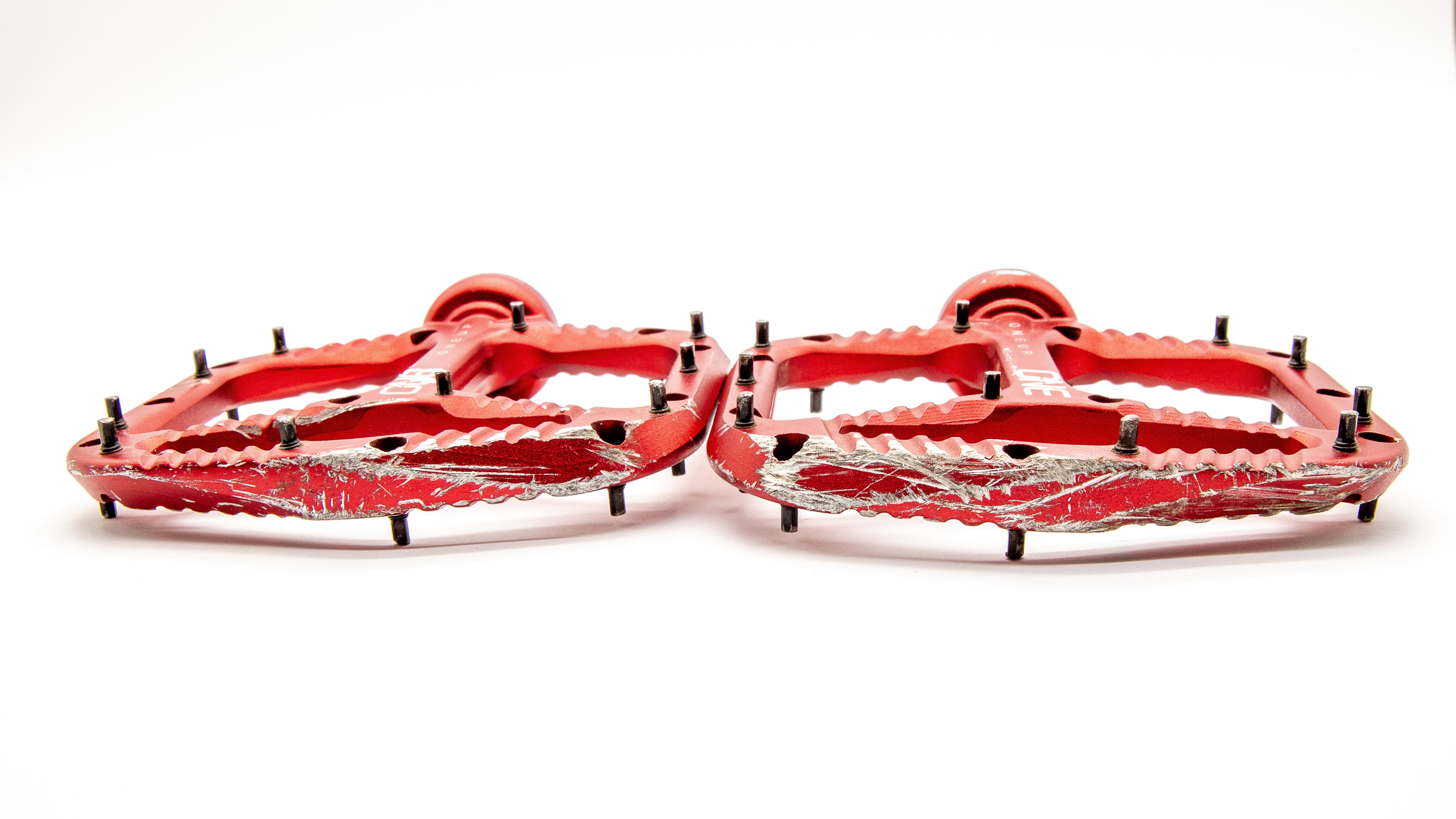 OneUp Aluminum MTB Pedals Red 365g - Image 5