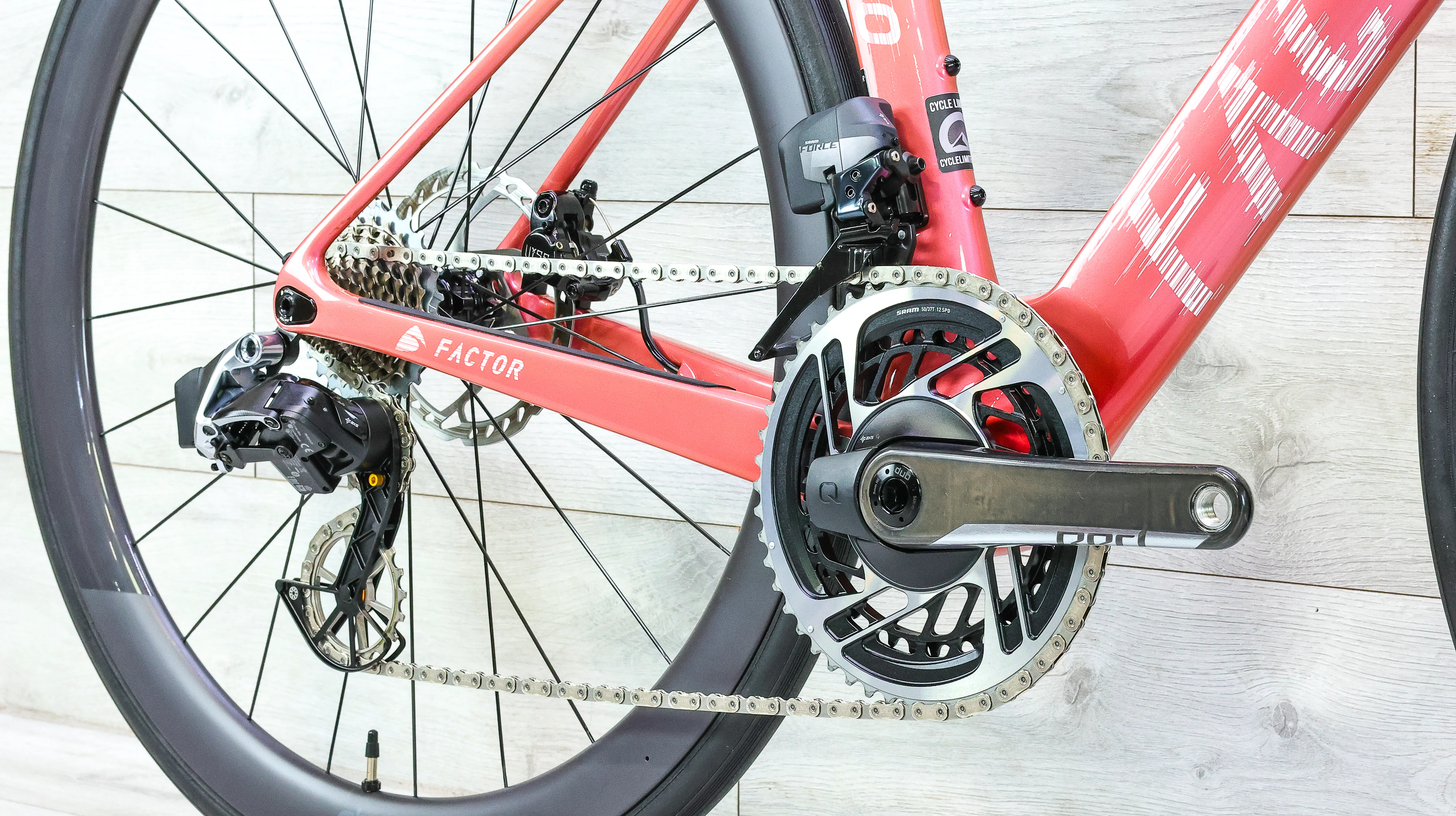 Factor Ostro VAM Red AXS Disc Road Bike - 2021, 52cm - Image 6