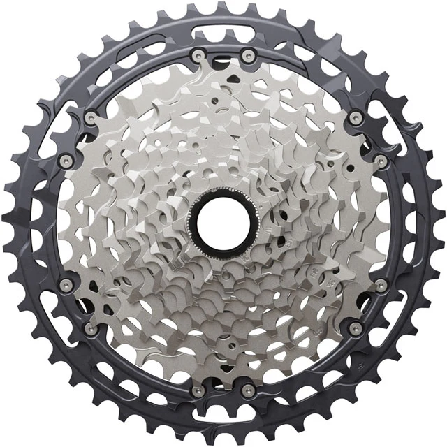 Shimano Deore XT CS-M8200-12 Cassette - 12-Speed, 9-45t, Hyperglide+, Micro Spline, Gray/Silver - Image 2