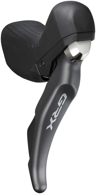 Shimano GRX ST-RX810 Shifter/Brake Lever with BR-RX810 Hydraulic Disc Brake Caliper - Right/Rear, 11-Speed, Flat Mount Caliper - Image 2