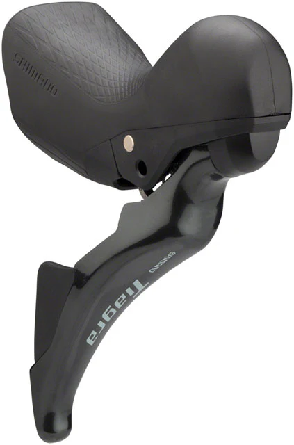 Shimano Tiagra ST-4725/BR-4770 Mechanical Shift/Hydraulic Brake Lever and Caliper - Rear, Flat Mount, Finned Resin Pads, Black - Image 2