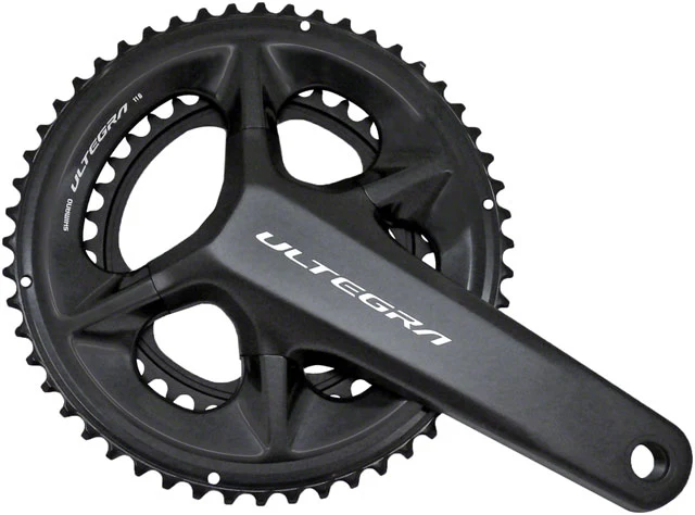 Shimano Ultegra FC-08 Crankset - 11-Speed, 110 Asymmetric BCD, Hollowtech II Spindle Interface, Black