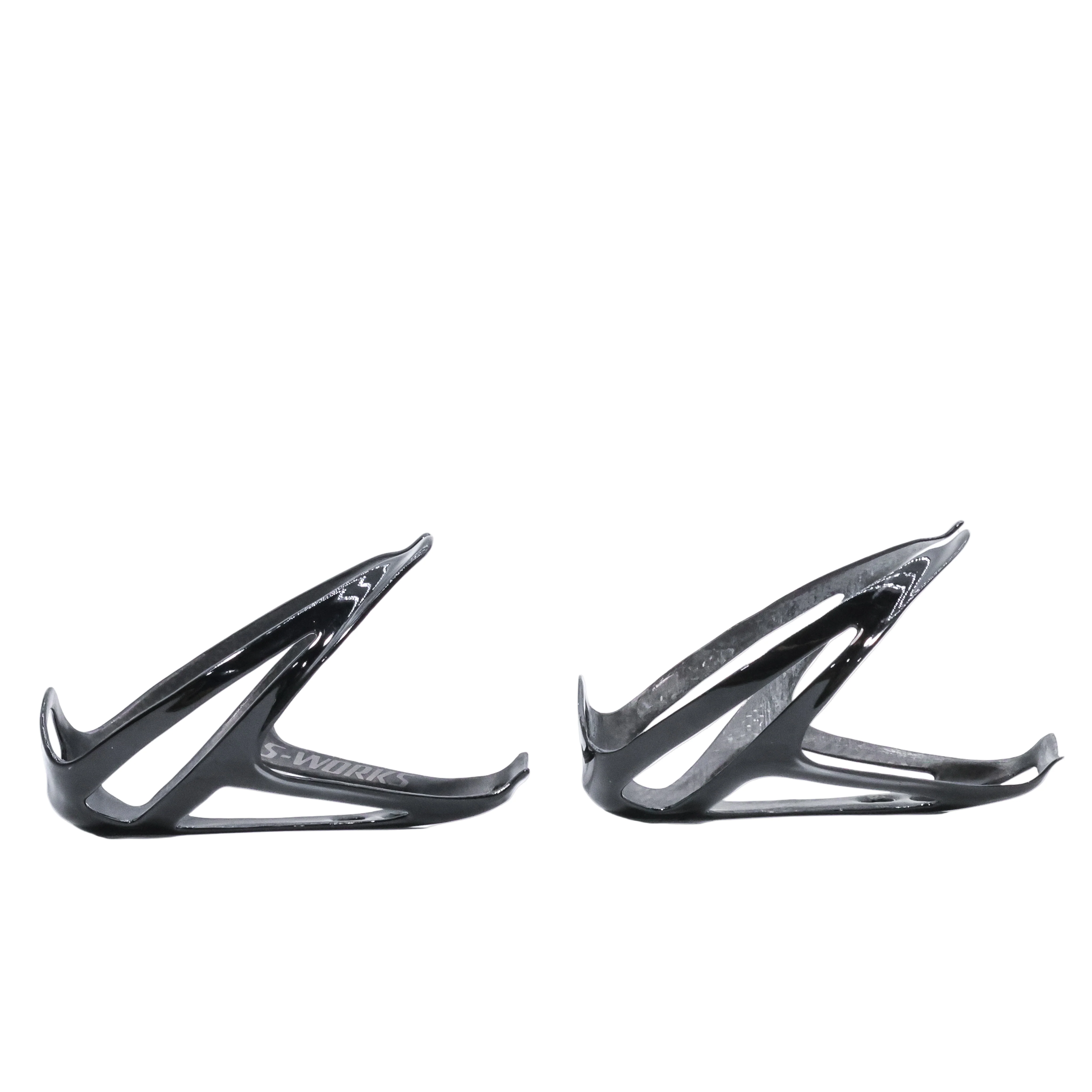 Specialized S-Works Rib III Gloss Carbon Top Load Bottle Cages Pair - 44g - Image 2