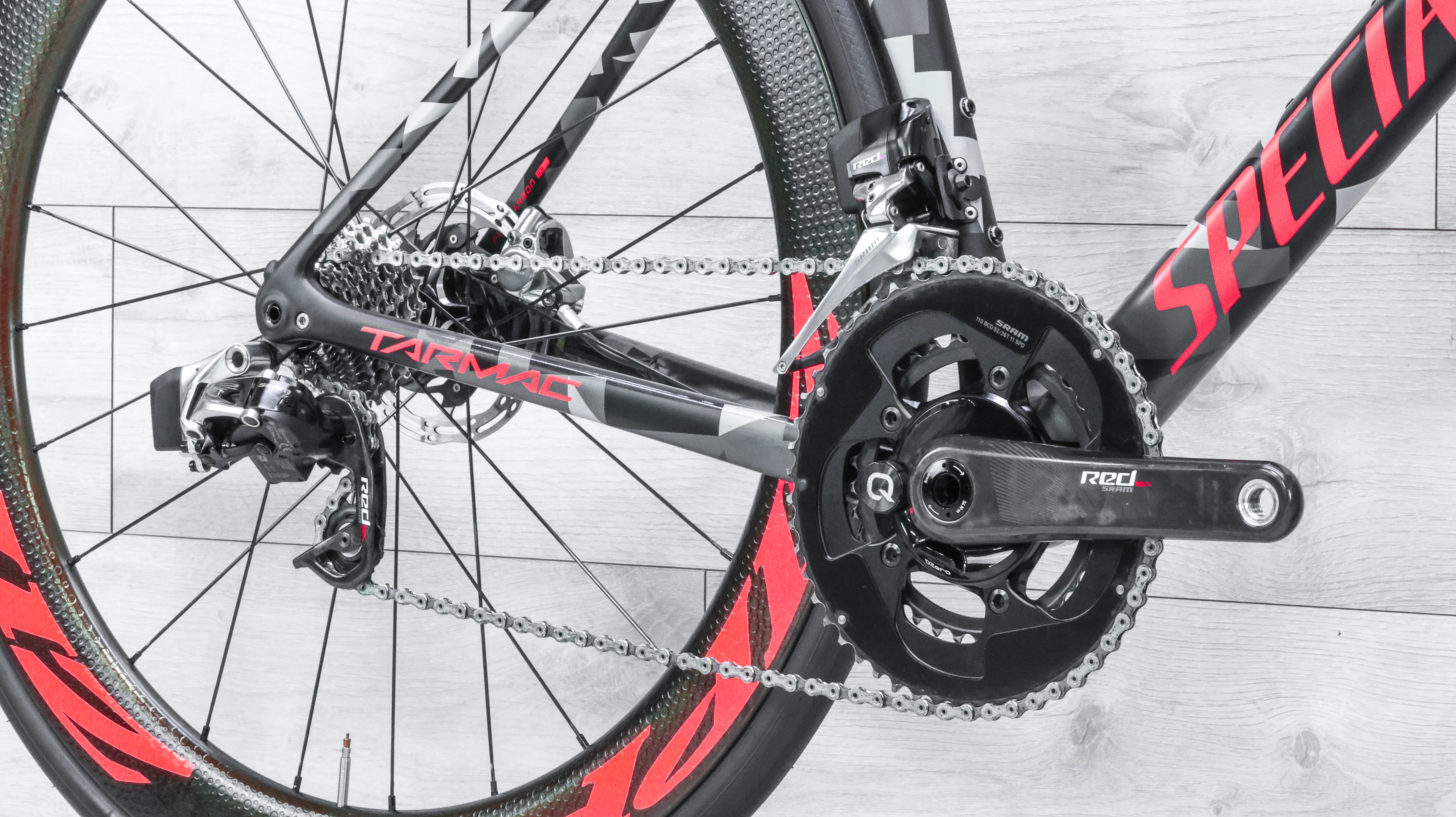Specialized Tarmac Disc Expert Red eTap Road Bike - 2019, 58cm - Image 6