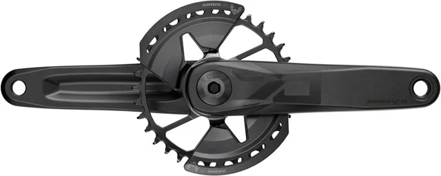 SRAM Eagle 70 T-Type Wide Crankset - 12-Speed, 32t Chainring, Direct Mount, 2-Guards, DUB Spindle Interface, Black