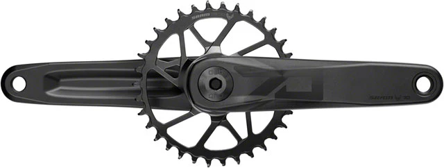 SRAM Eagle 70 T-Type Wide Crankset - 12-Speed, 32t Chainring, Direct Mount, 2-Guards, DUB Spindle Interface, Black - Image 2