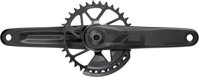 SRAM Eagle 70 T-Type Wide Crankset - 12-Speed, 32t Chainring, Direct Mount, 2-Guards, DUB Spindle Interface, Black - Image 3