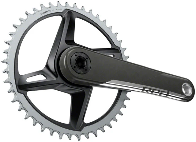 SRAM RED 1 AXS Crankset - 12-Speed, 8-Bolt Direct Mount, DUB Spindle Interface, Natural Carbon, D1 - Image 2