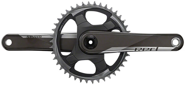 SRAM RED 1 AXS Crankset - 12-Speed, 8-Bolt Direct Mount, DUB Spindle Interface, Natural Carbon, D1 - Image 3