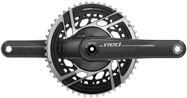 SRAM RED AXS Power Meter Crankset - 2x12-Speed, 8-Bolt Direct Mount, DUB Spindle Interface, Natural Carbon, E1