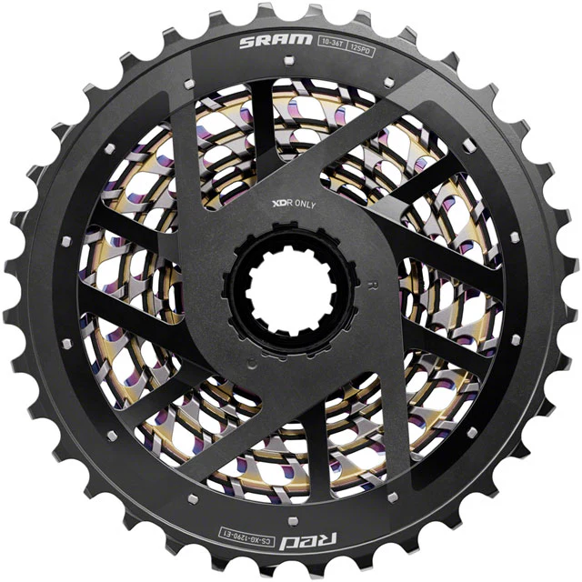 SRAM RED XG-1290 Cassette - 12-Speed, 10-36t, For XDR Driver Body, Rainbow, E1 - Image 2