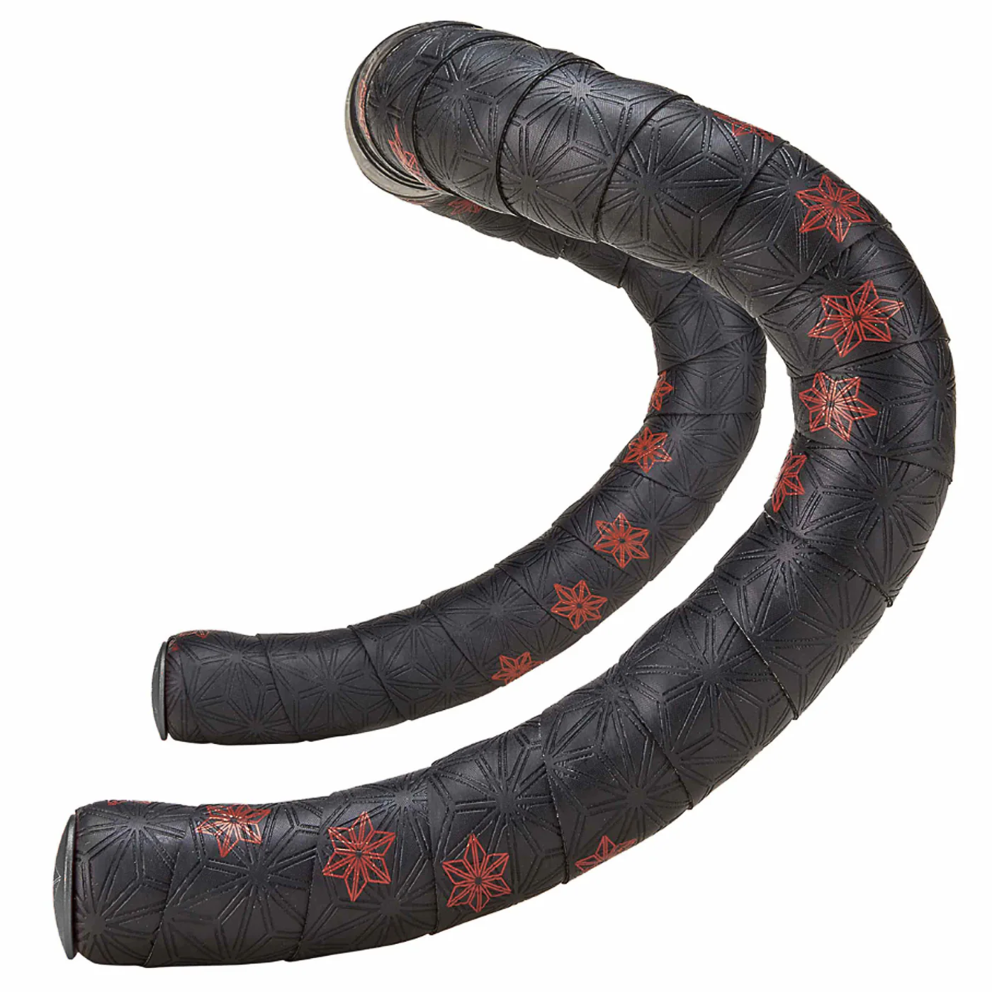 Super Sticky Kush Bicycle Handlebar Tape - Black with Red Stars - Image 4