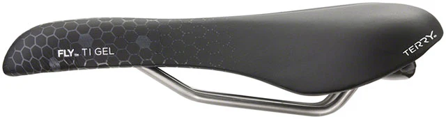 Terry Fly Ti Gel Saddle - Titanium, Black/Gray, Men's - Image 3