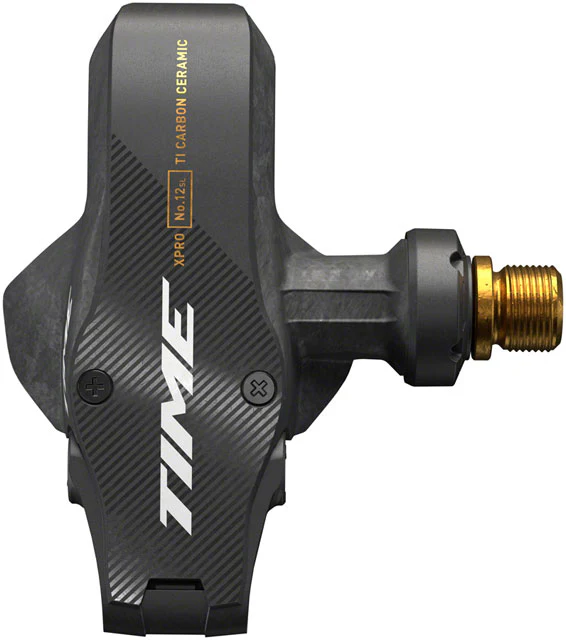 Time XPRO 12SL Pedals - Single Sided Clipless, Carbon, 9/16", Carbon/Gold, B1 - Image 2