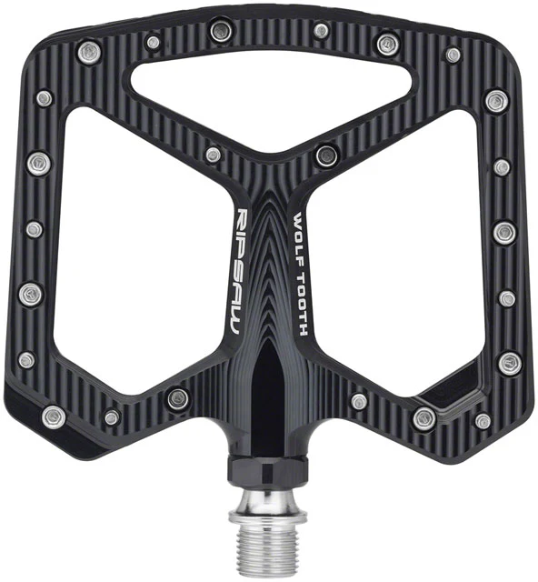 Wolf Tooth Ripsaw Aluminum Pedals - Platform, Aluminum, 9/16", Black - Image 4